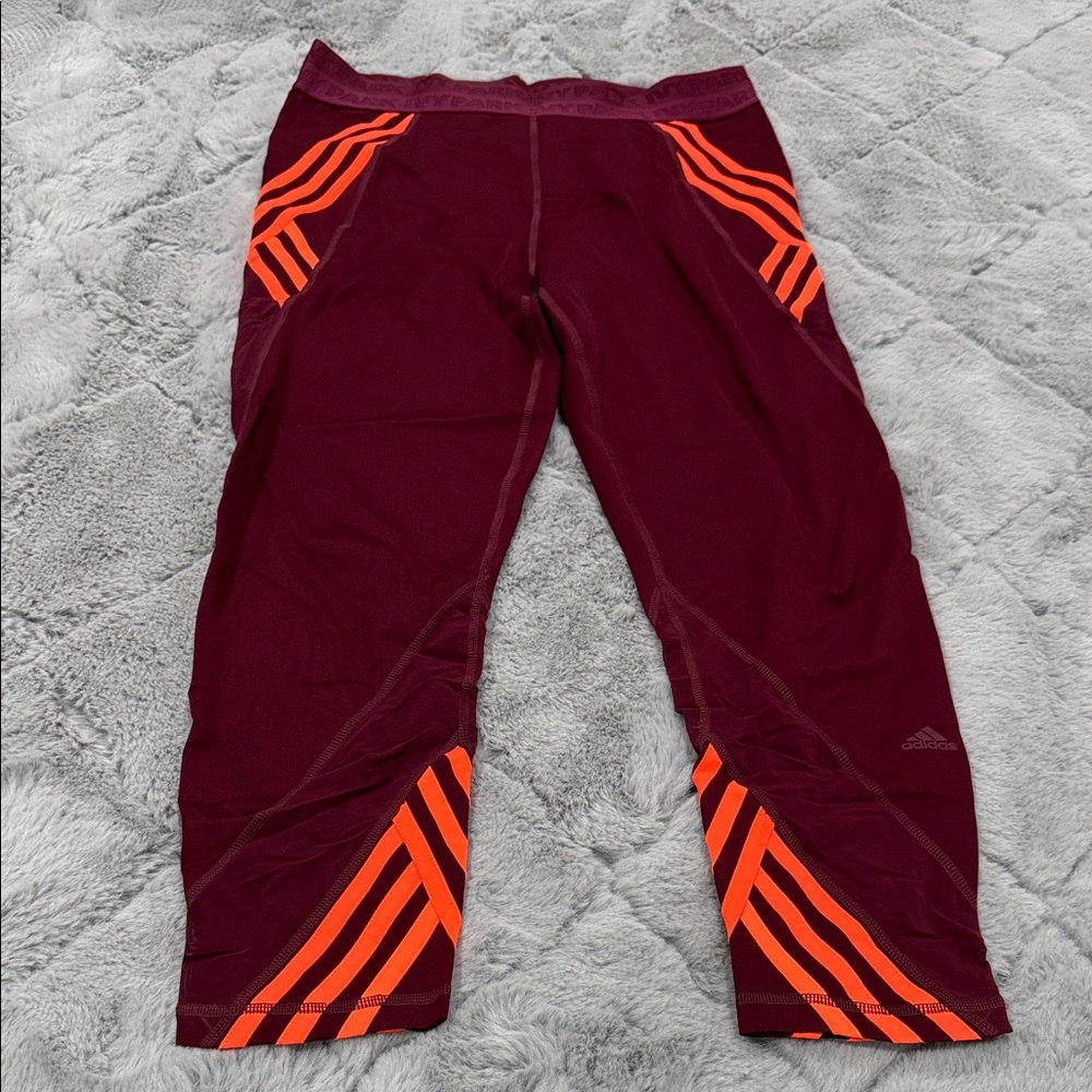 adidas x Ivy Park Burgundy and Orange Leggings